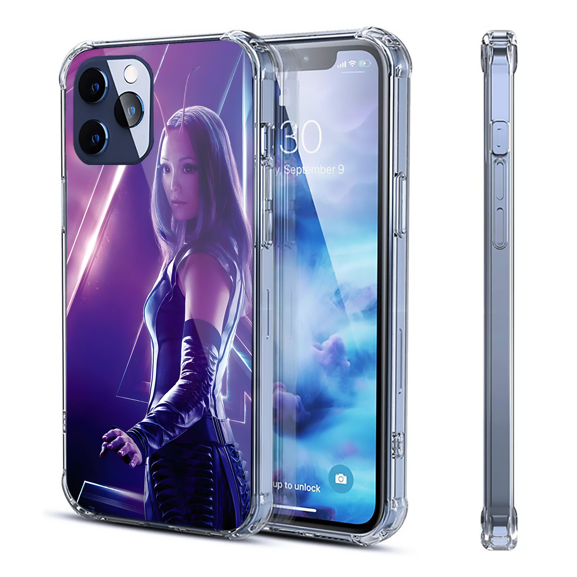 （画像用） アベンジャーズ The Avengers 【iPhone 12シリーズ対応】透明スマホケース（クリアソフトケース）